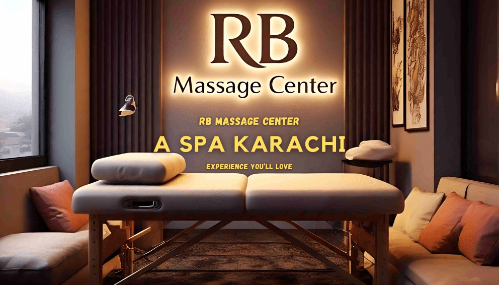 massage room having a massage bed in RB Spa Karachi